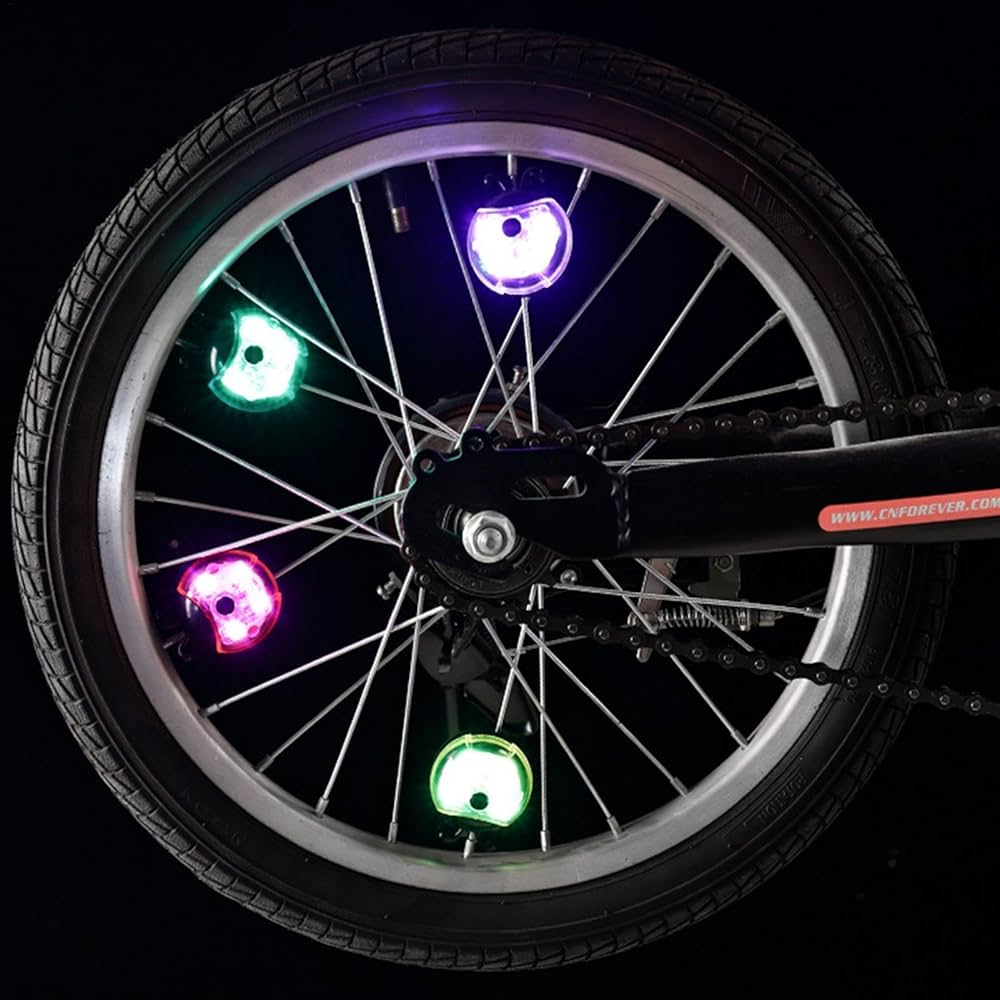 Amazon | ABSバイクハブライト - ホイール用のてんとう虫自転車